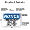 Signmission Emergency Boiler Shutoff, 18 in W x Rectangle, Plastic OS-2PACK-NS-P-1218-L-11769 - alternate 4